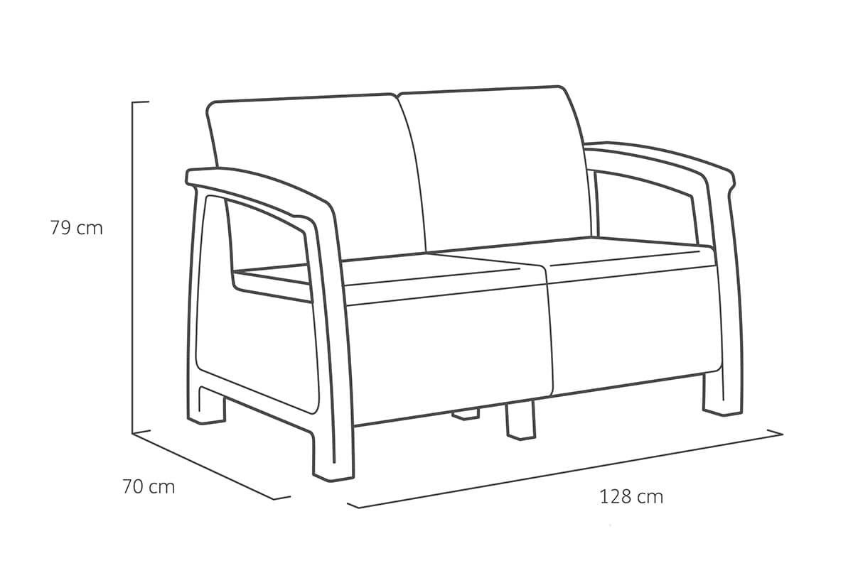 Комплект мебели Corfu Russia Set белый