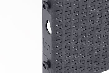 Диван двухместный ARIZONA антрацит подушки серые