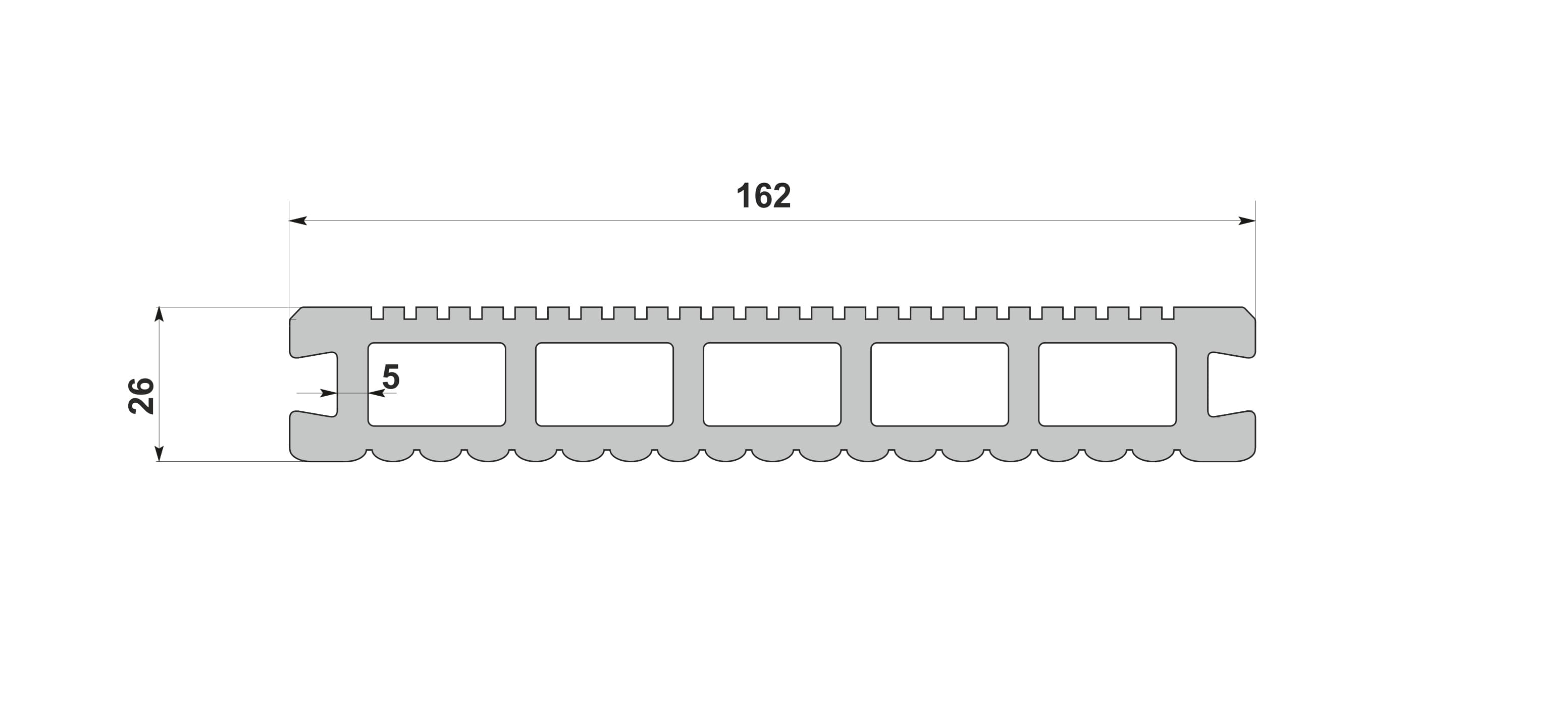 Террасная доска Dortmax VELVET CLASSIC Терракот